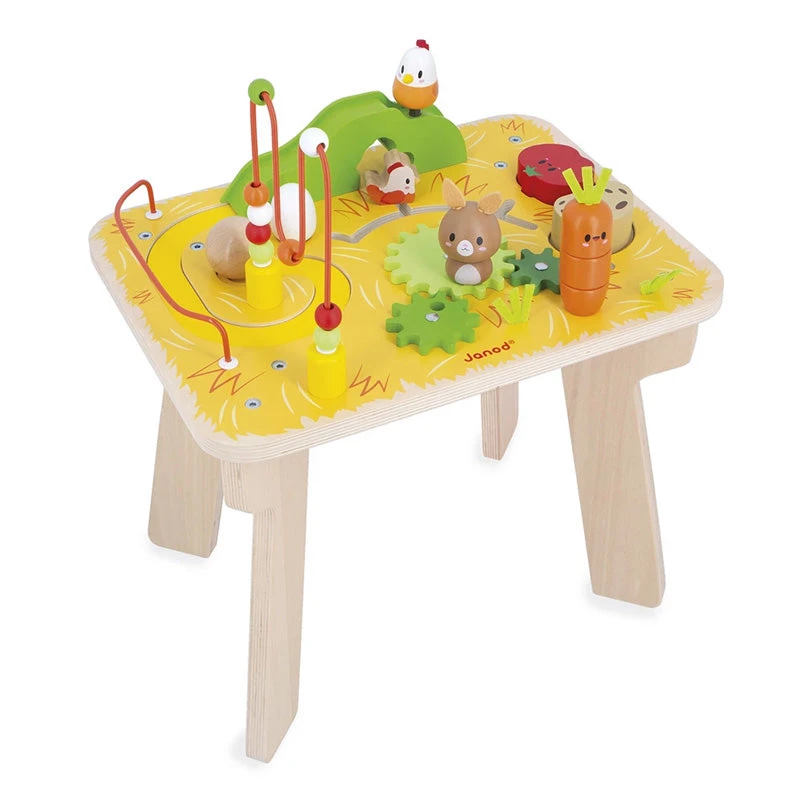 Janod Wooden Farm Activity Table 3 Janod Wooden Farm Activity Table
