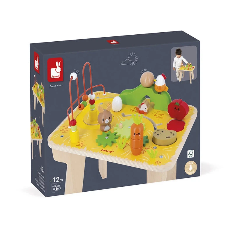 Janod Wooden Farm Activity Table 4 Janod Wooden Farm Activity Table - Image 2
