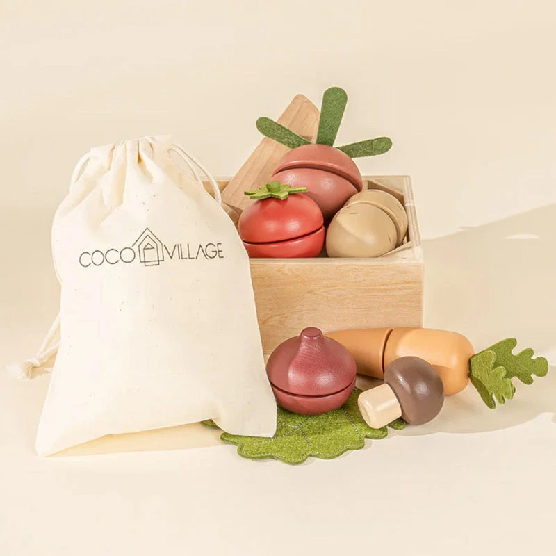Coco Village Wooden Vegetables Playset 8 Coco Village Wooden Vegetables Playset - Image 6