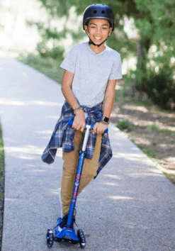 Micro Kickboard Maxi Deluxe With LED Wheels Age 5-12 -Baby Products Store aqua 3