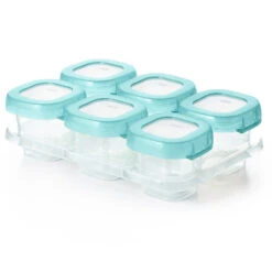 Oxo Tot Baby Blocks Freezer Storage Containers (2 Oz) 15 Oxo Tot Baby Blocks Freezer Storage Containers (2 Oz) -Baby Products Store aqua6