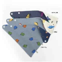 Korean Soft Cotton Reversible Bib -Baby Products Store bisbs Bear 03
