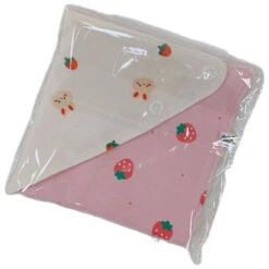 Korean Soft Cotton Reversible Bib -Baby Products Store bisbs Strawberry