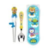 Edison Stainless Steal Training Chopstick And Spoon W/ Case Set For Children (3+ Years Old)