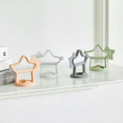 Moyuum Silicone Baby Star Teether -Baby Products Store coral beige 02