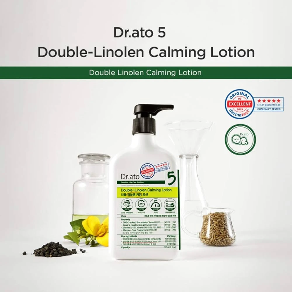 Dr.ato Double-Linolen Calming Lotion 310ml 5 Dr.ato Double-Linolen Calming Lotion 310ml - Image 3