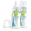 Dr. Brown's Natural Flow Options+ Narrow Glass Baby Bottles 4oz 2-Pack -Baby Products Store glass4oz2pack 01