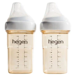 Hegen Feeding Bottle With Medium Flow Nipple 8oz -Baby Products Store hegenbabybottle8oz2pk