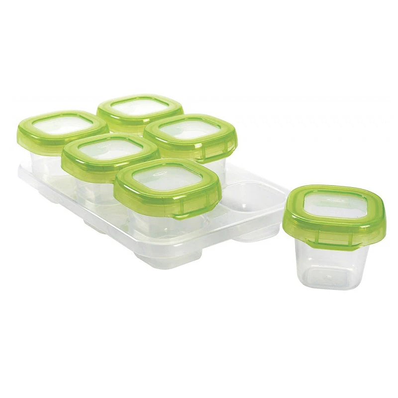 Oxo Tot Baby Blocks Freezer Storage Containers (2 Oz) 4 Oxo Tot Baby Blocks Freezer Storage Containers (2 Oz) - Image 2