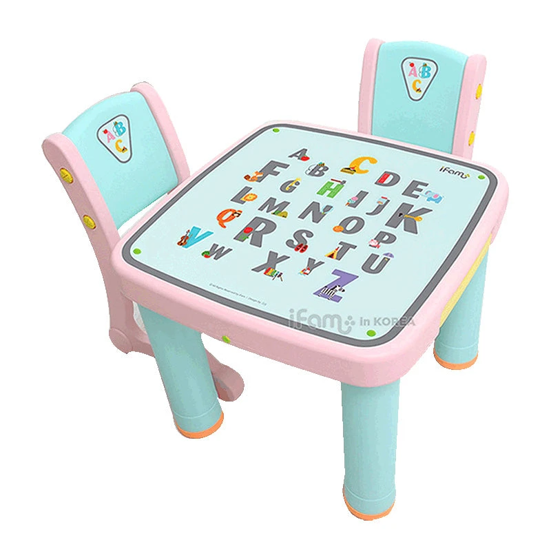 IFam Children Cute Cartoon Learning Tables And Chairs Set 5 IFam Children Cute Cartoon Learning Tables And Chairs Set - Image 3