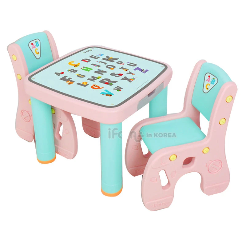 IFam Children Cute Cartoon Learning Tables And Chairs Set 9 IFam Children Cute Cartoon Learning Tables And Chairs Set - Image 7